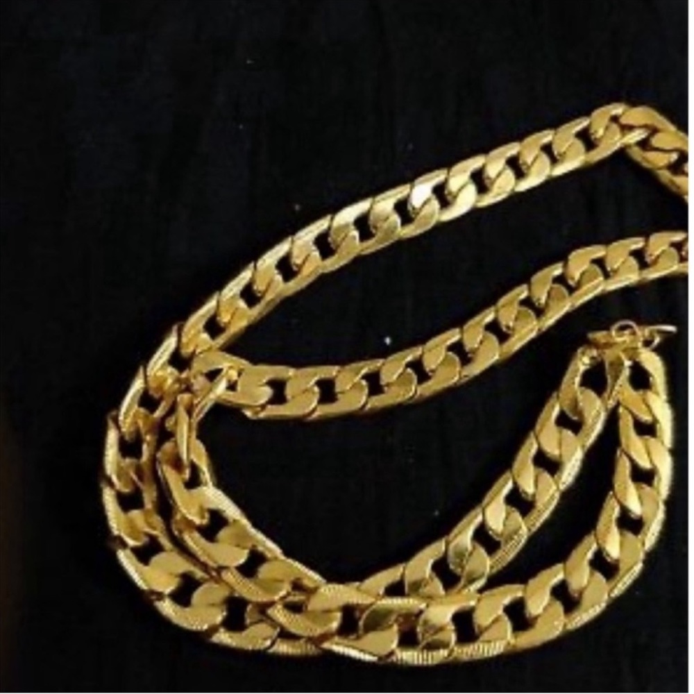 New 18k Gold Unisex Cuban Link Classic Minimalist Chain Handcrafted Necklace - Picture 13 of 16